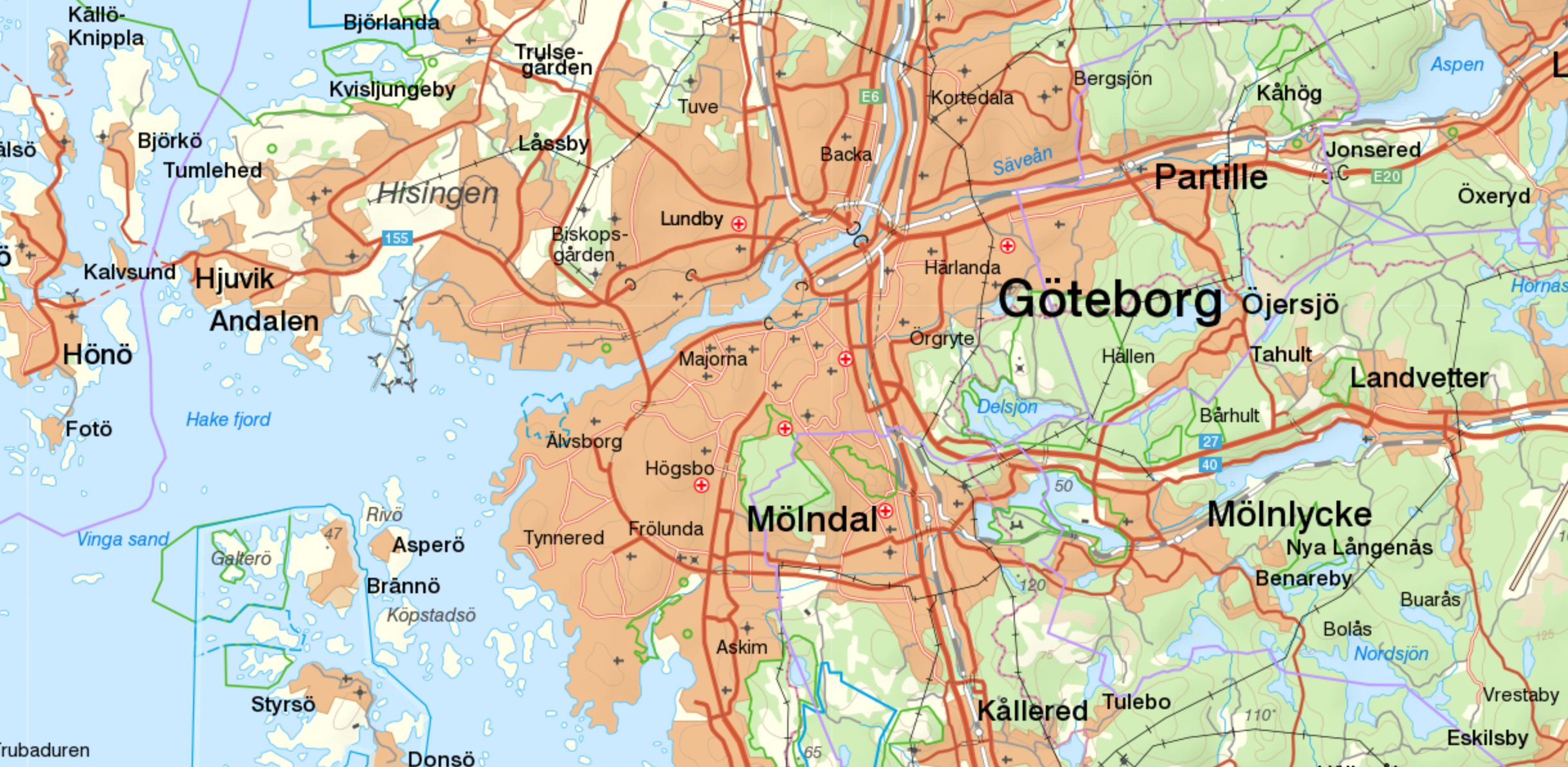 Sveriges tre största städer – läromedel i geografi