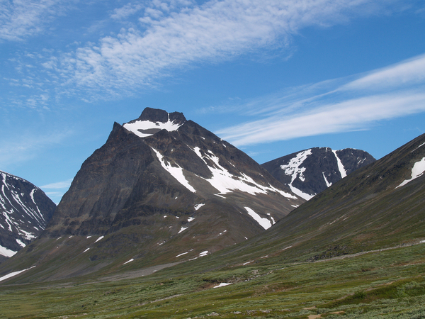 ett högt berg